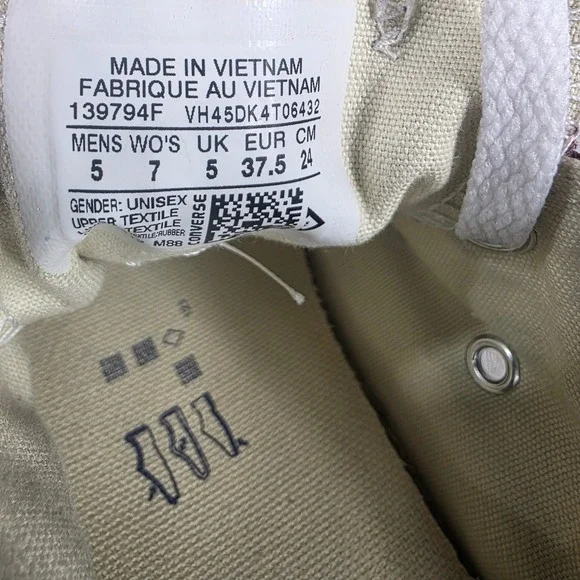 Converse All Star Maroon Low Top Canvas Sneakers Women's Size 7 Casual Shoes - Picture 8 of 8